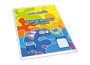 Hoja repuesto estrella carta raya 100h c/20