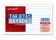 TARJETA ESTRELLA BIBLIOGRÁFICA 3X5 RAYA C/100 - Vista 3
