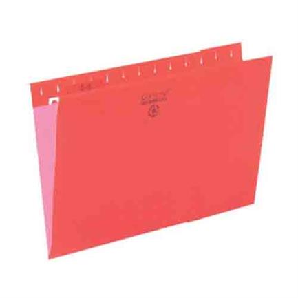 Folder colgante pendaflex rojo oficio caja c/25