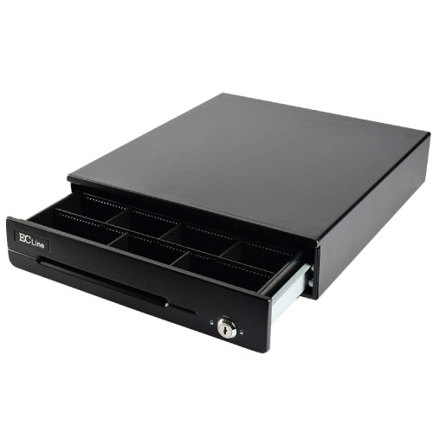 Cajon de dinero ecline de 4 billetes/8 monedas tres posiciones de seguridad con llave interfaz: rj11