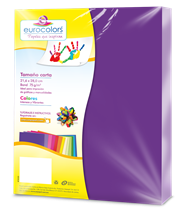 Papel Cortado Eurocolors Carta Morado C/100 - Vista 4