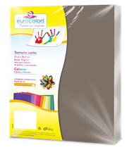Papel Cortado Eurocolors Carta Gris C/100 - Vista 4