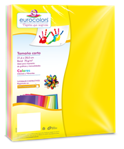 Papel Cortado Eurocolors Carta ArcoiriS Neon C/100 - Vista 4