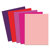 Papel cortado eurocolors carta colores arcoiris girly paquete c/100