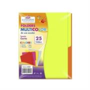 Folder Eurocolors Multicolor Arcoíris Neón C/25 Pzas - Vista 3