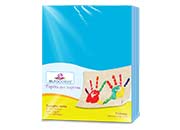 Papel Cortado Eurocolors Carta Azul Celeste C/100 - Vista 3