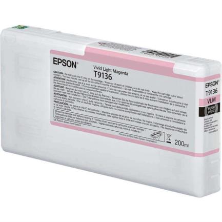 Tinta epson ultrachrome hd 200ml color magenta claro vivo