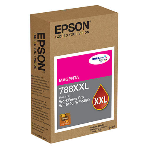 Tinta epson 788xxl capacidad extra alta wf-5190/wf-5690 color magenta