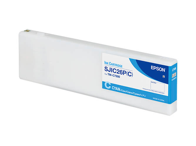 Cartucho Epson SJIC26P para TM-C7500 Color Cian - Vista 2