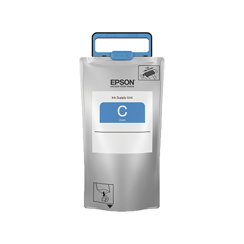 Tinta epson t974 extra alta capacidad wf-c869r color cian
