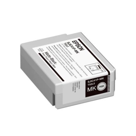 Tinta epson sjic41p-mk para colorworks c4000 color negro mate