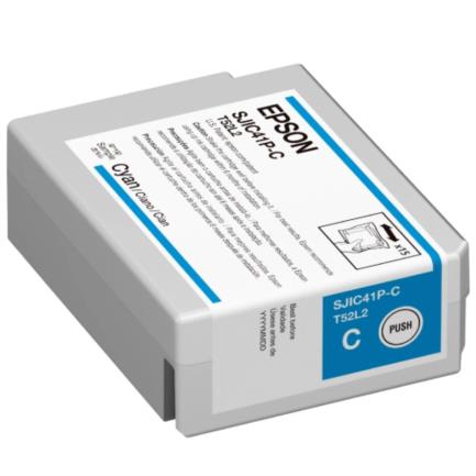 Tinta epson sjic41p-c para colorworks c4000 color cian