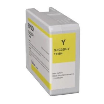 Cartucho de tinta epson sjic35p colorworks c6500/6000 color amarillo