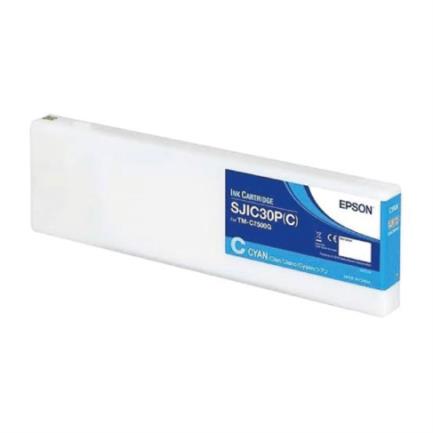 Tinta epson sjic30p para tm-c7500g color cian