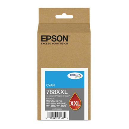 Tinta epson 788xxl capacidad extra alta wf-5190/wf-5690 color cian
