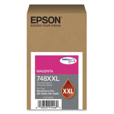Tinta epson t748xxl capacidad extra alta wf-6090/wf-6590 color magenta