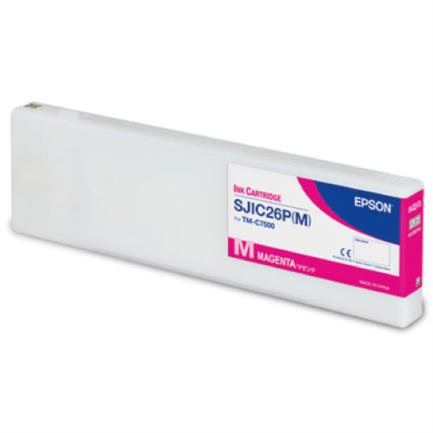 Cartucho epson sjic26p para tm-c7500 color magenta