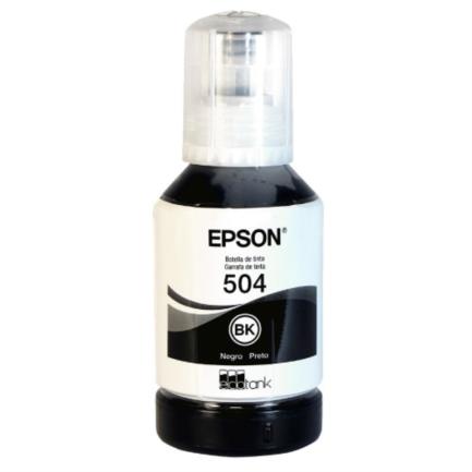 Tinta epson t504 127ml ecotank l4150/l4160 color negro