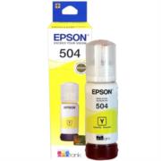 Tinta Epson Original T504 70ml EcoTank L4150/L4160 Color Amarillo - Vista 3
