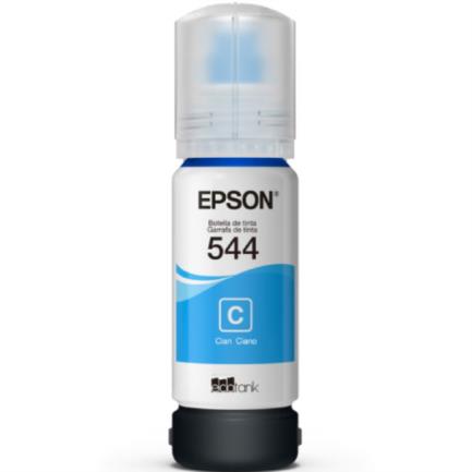 Tinta epson original t544-al ecotank l1110/l3110/l3150/l5190 color cian