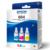 Tinta Epson T664 Pack 3 Pzas Colores Cian/Magenta/Amarillo