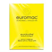 Papel Lustre Euromac 50x70" Amarillo Canario 25 Hojas - Vista 3