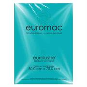 Papel lustre euromac azul aquamarino 50x70 24 hojas