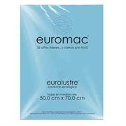 Papel lustre euromac azul pastel 50x70 24 hojas