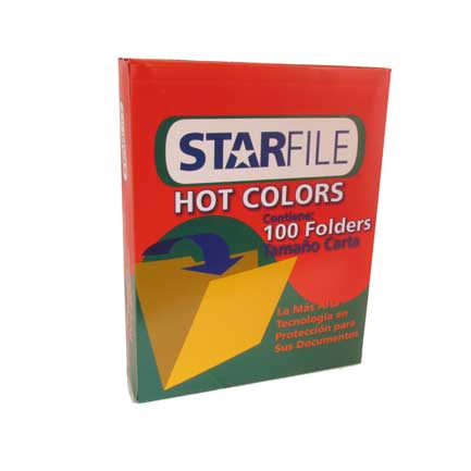 Folders mapasa hot colors amarillo carta c/100