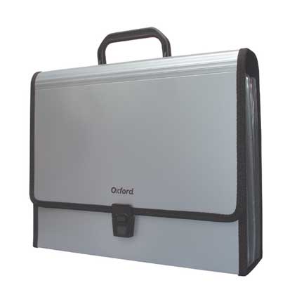 Archivo oxford expandible carta gris