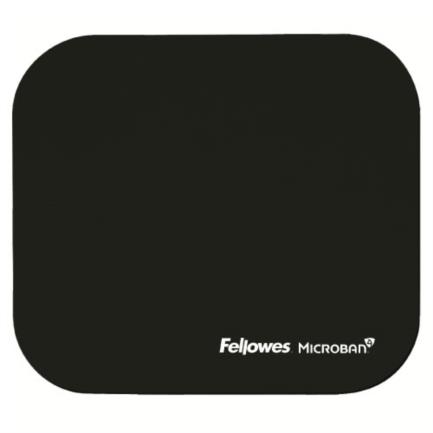 Mouse pad fellowes negro con microban