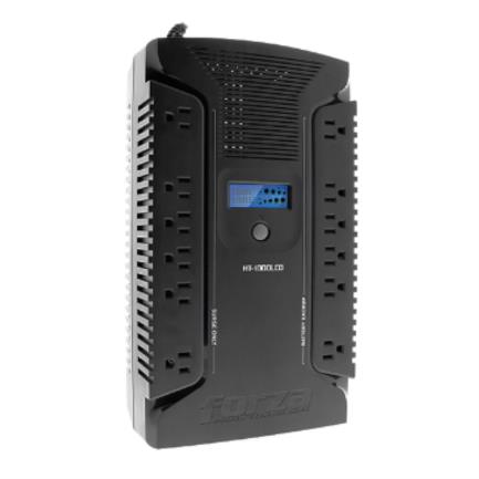 UPS Forza HT-1000LCD Interactivo 1000VA/600W 12 Salidas Coax USB Sobremesa 120V Negro - Vista 3