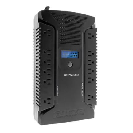 UPS Forza HT-750LCD Interactivo 750VA/450W 12 Salidas Coax USB Sobremesa 120V Negro - Vista 2