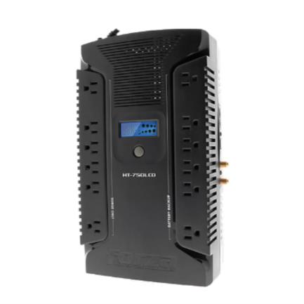UPS Forza HT-750LCD Interactivo 750VA/450W 12 Salidas Coax USB Sobremesa 120V Negro - Vista 4