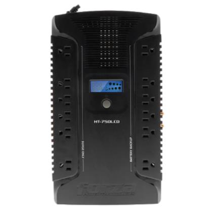UPS Forza HT-750LCD Interactivo 750VA/450W 12 Salidas Coax USB Sobremesa 120V Negro - MAS RECIO