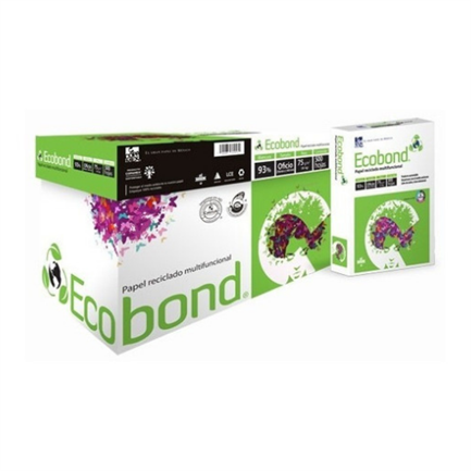 Papel copiadora ecobond oficio 95% blancura 75 gr c/5000 hojas
