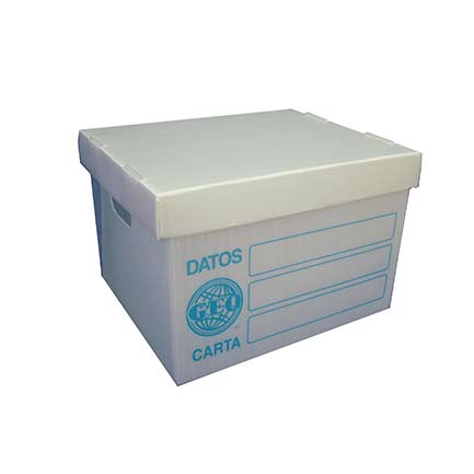 Caja geo archivo plastica carta