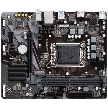 Tarjeta Madre Gigabyte H610M K 2xDDR4 64GB 3200Mhz PCIe 4.0 M.2 1xHDMI S 1700 12th 13th Gen mATX - Vista 5