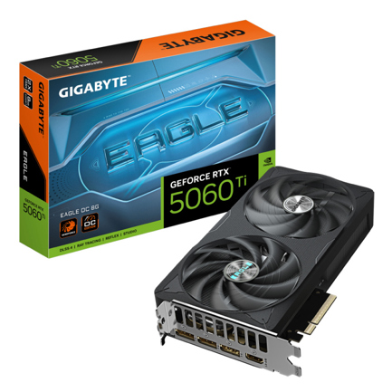 Tarjeta de Video Gigabyte NVIDIA GeForce RTX 5060 Ti EAGLE OC 8GB 128-bit GDDR7 PCI Express x16 5.0 - MAS RECIO