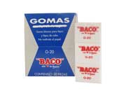 Borrador baco blanco p/lapiz grande c/20