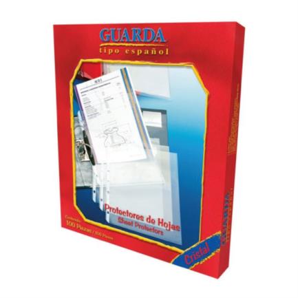 Mica guarda 330 protector hoja c/100