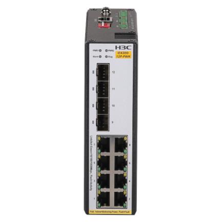 H3VSWIAB011 - Switch H3C IE4300 12P PWR L2 Conmutador Etherent Industrial con 8 Puertos Base T PoE y 4 Puertos 1000 BASE X SFP