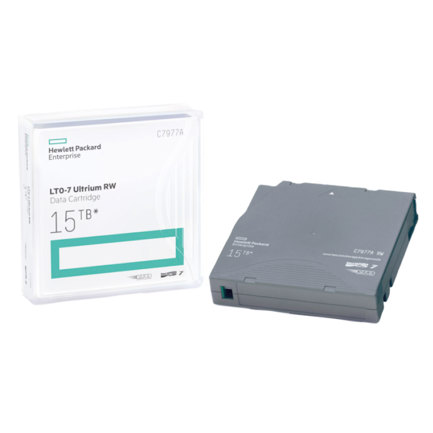 Cartucho de datos hpe lto-7 ultrium 15tb rw