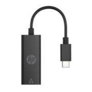 Adaptador hp g2 usb-c a rj45 color negro