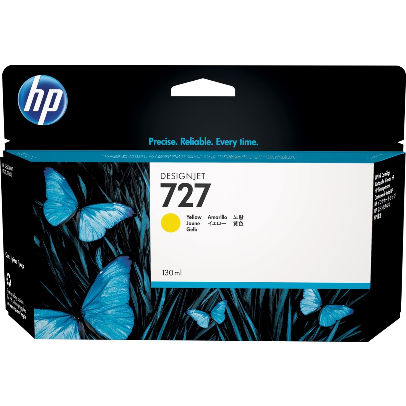 Tinta HP LF 727 DesignJet Amarillo 300ML - Vista 2