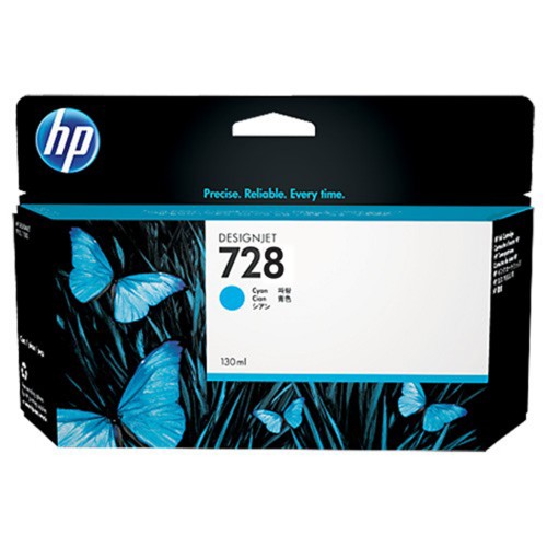 Tinta HP LF 728 DesignJet Cyan 130ML - Vista 2