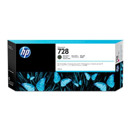 Tinta hp lf 728 designjet negro mate 300ml