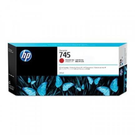 Tinta hp lf 745 designjet rojo cromatico 300ml