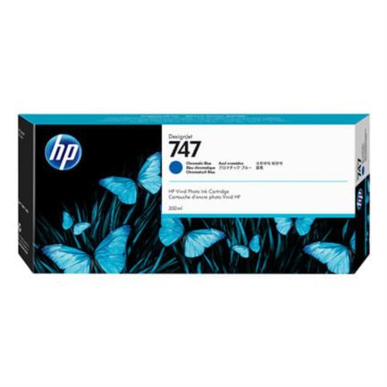 Tinta hp lf 747 azul cromatico 300 ml