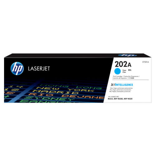 Toner hp laserjet 202a cian